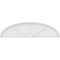 Ekena Millwork Elliptical 3 Spoke Architectural Grade PVC Pediment, 74"W x 19-1/2"H x 2"P PEDPS074X195ELL03 - alternate 5